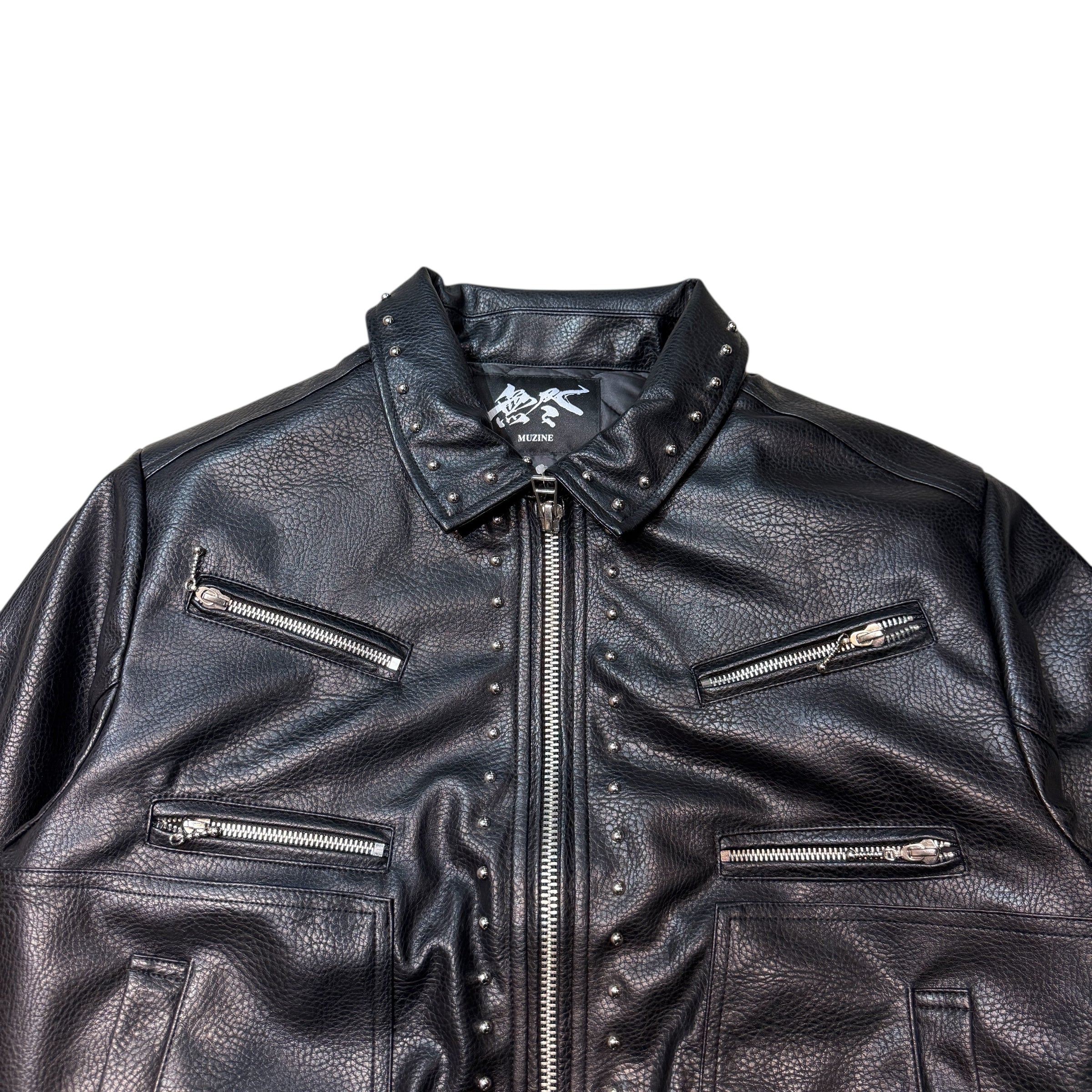 MUZINE TYPE-03 Studs Lether Jacket – MUZINE/無尽